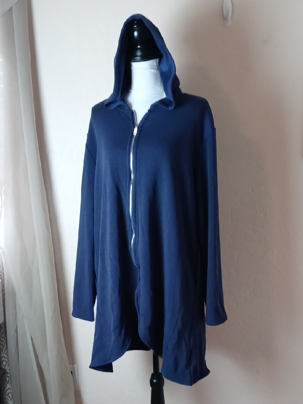 NWT Zeagoo Women’s Hooded Zip-Front Jacket - Navy